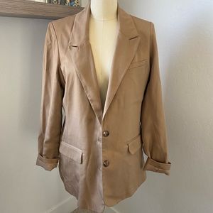 Abercrombie blazer, dark tan. Size M